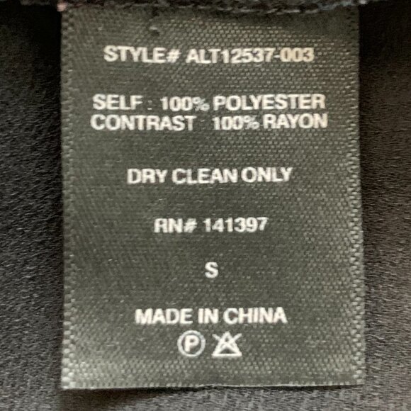 ASTR The Label Sleeveless Tiered Tank Top Semi-Sheer Bottom S Black #36B - Picture 8 of 8